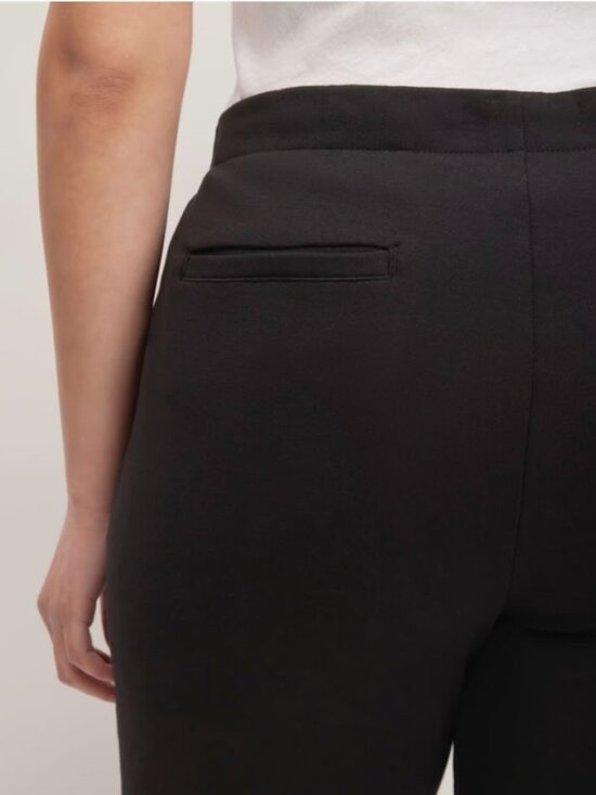 Everlane Black Tapered Leg Pants Dream Slim High Waisted Trousers Office Small - Picture 3 of 12